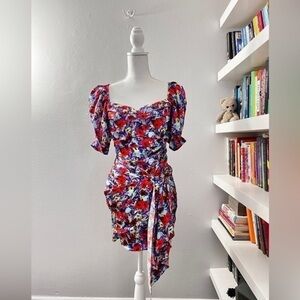 For Love and Lemons Chiarra Puff Sleeve Mini Dress size XS